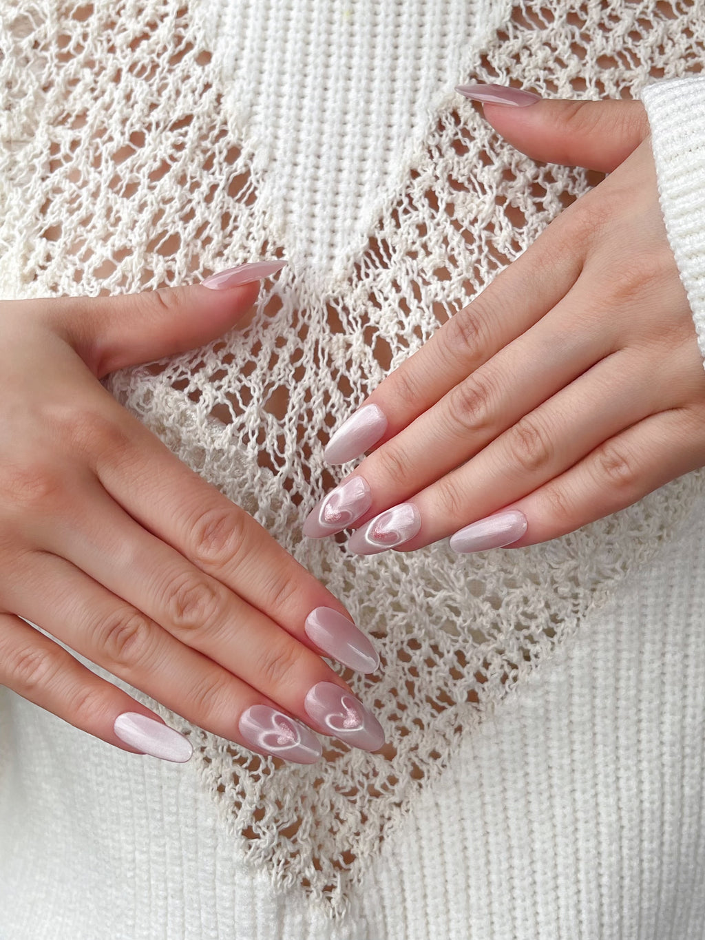 Katzenaugen Rosa Rund Nägel