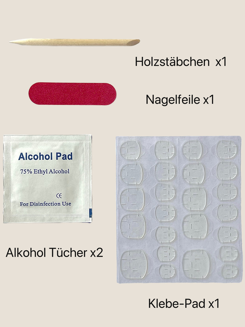 Gelkleber für künstliche Fingernägel