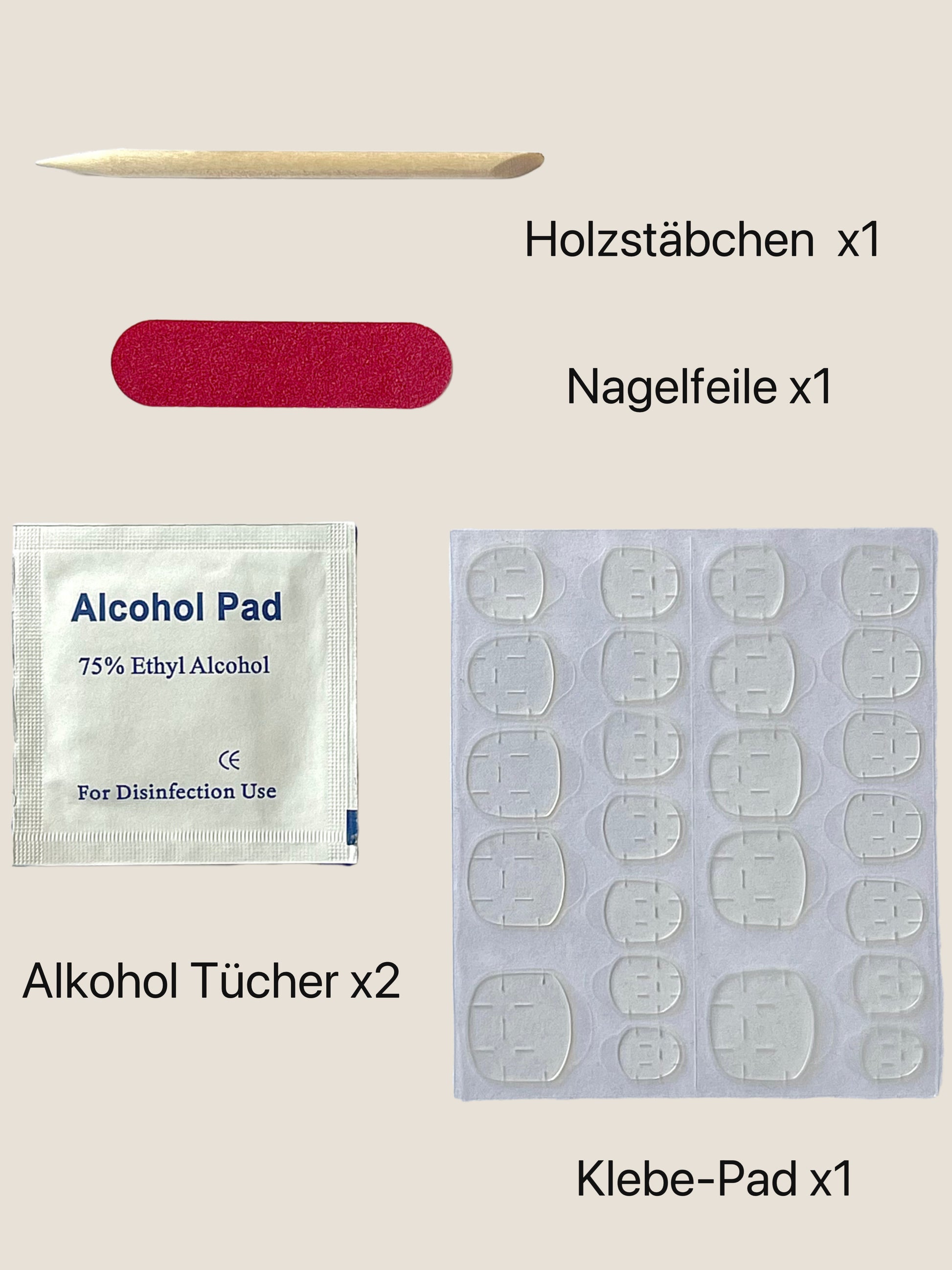 Gelkleber für künstliche Fingernägel